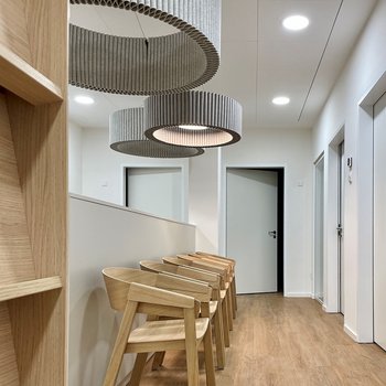 HEY-SIGN Ceiling object Wave with luminaire