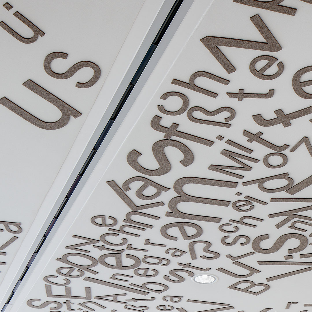 HEY-SIGN felt letters for a typography cloud